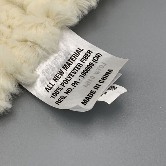 Dream Kids Cream Fluffy Lovey Security Blanket Teddy Bear Handheld Baby Blanket - Picture 5 of 11